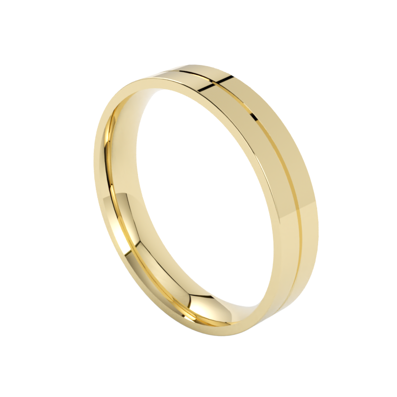 proste złote obrączki ślubne z żółtego złota